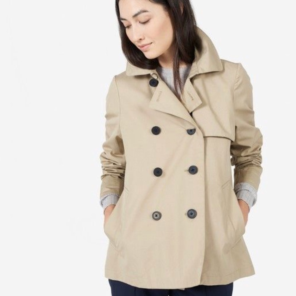 Everlane Swing Trench Coat Khaki Size Xs